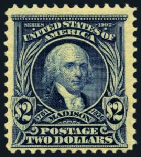 US Stamps Value Scott Cat. #312: US$2.00 1903 Madison. Harmer-Schau Auction Galleries, Oct 2012, Sale 95, Lot 235