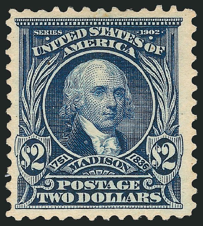 US Stamps Values Scott Catalog 312 - US$2.00 1903 Madison. Robert Siegel Auction Galleries, Mar 2012, Sale 1019, Lot 695