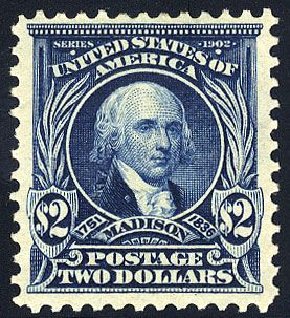 Values of US Stamp Scott 312 - 1903 US$2.00 Madison. Cherrystone Auctions, Jan 2008, Sale 200801, Lot 1192