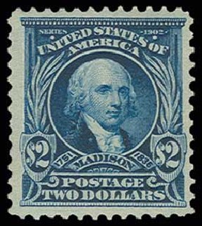 US Stamps Value Scott Catalog #312 - US$2.00 1903 Madison. H.R. Harmer, Jun 2013, Sale 3003, Lot 1212