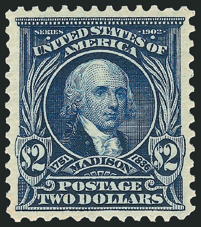 US Stamp Price Scott # 312: 1903 US$2.00 Madison. Robert Siegel Auction Galleries, Sep 2009, Sale 976, Lot 1882