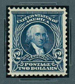 Prices of US Stamps Scott #312 - 1903 US$2.00 Madison. Matthew Bennett International, Oct 2007, Sale 322, Lot 2163