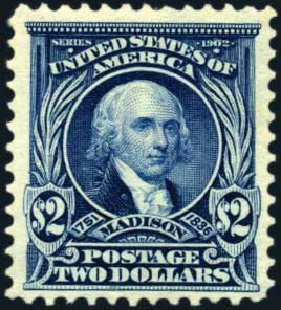 Costs of US Stamps Scott # 312: US$2.00 1903 Madison. Harmer-Schau Auction Galleries, Oct 2009, Sale 83, Lot 423