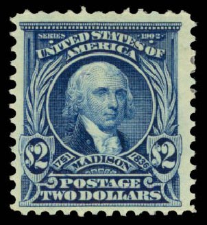 US Stamps Prices Scott Cat. #312 - US$2.00 1903 Madison. Daniel Kelleher Auctions, Jan 2015, Sale 663, Lot 1623