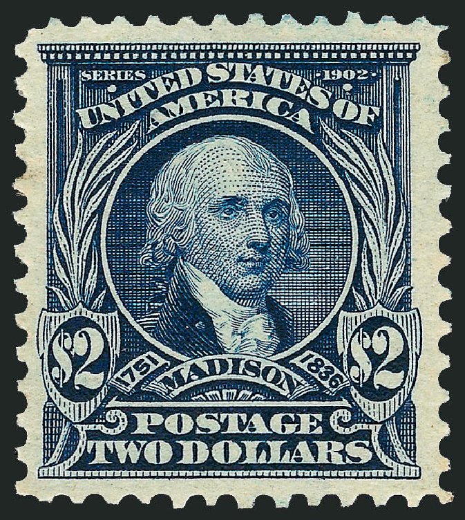 Values of US Stamp Scott 312 - US$2.00 1903 Madison. Robert Siegel Auction Galleries, Oct 2008, Sale 963, Lot 923