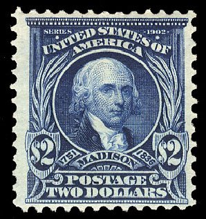 Cost of US Stamp Scott Catalog # 312: 1903 US$2.00 Madison. Cherrystone Auctions, Apr 2009, Sale 200904, Lot 66