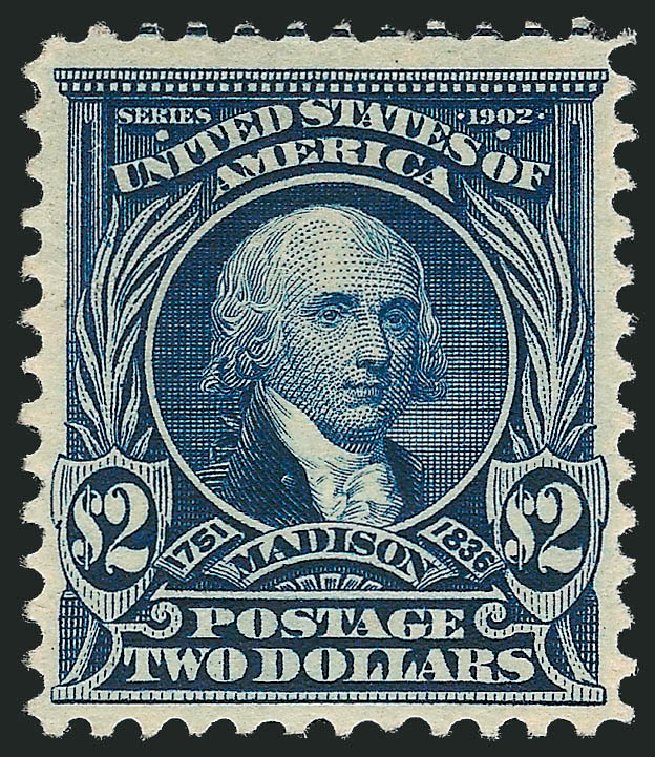 US Stamp Values Scott Catalog # 312 - US$2.00 1903 Madison. Robert Siegel Auction Galleries, Dec 2012, Sale 1037, Lot 1966