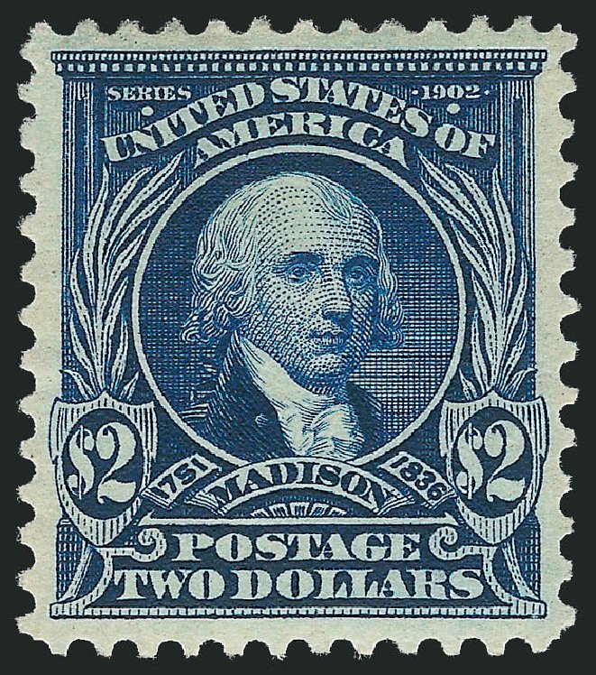 US Stamp Prices Scott # 312: US$2.00 1903 Madison. Robert Siegel Auction Galleries, Jul 2013, Sale 1050, Lot 466