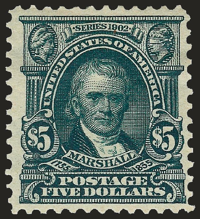 Cost of US Stamp Scott Catalogue # 313 - US$5.00 1903 Marshall. Robert Siegel Auction Galleries, Sep 2008, Sale 962, Lot 2628