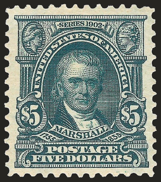 Price of US Stamps Scott Catalogue # 313 - 1903 US$5.00 Marshall. Robert Siegel Auction Galleries, Sep 2009, Sale 976, Lot 1888
