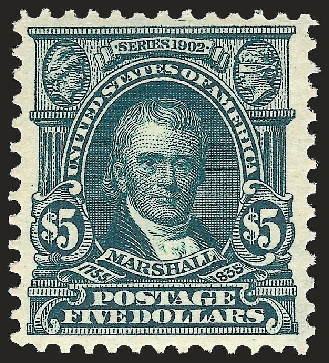 Price of US Stamp Scott Cat. # 313 - US$5.00 1903 Marshall. Robert Siegel Auction Galleries, Jun 2010, Sale 989, Lot 178
