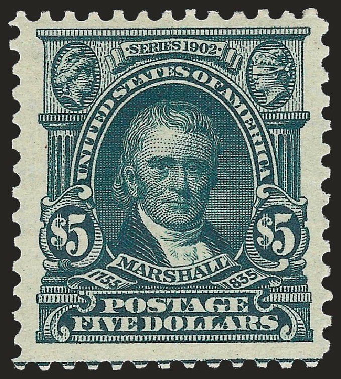 Prices of US Stamps Scott Catalog # 313 - 1903 US$5.00 Marshall. Robert Siegel Auction Galleries, Jun 2010, Sale 992, Lot 2408