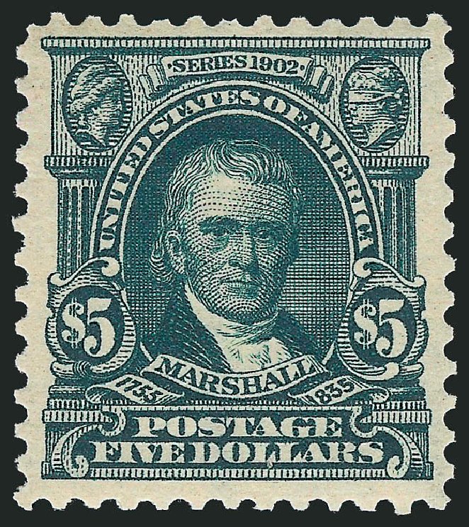 Price of US Stamp Scott Catalogue #313 - 1903 US$5.00 Marshall. Robert Siegel Auction Galleries, Jul 2013, Sale 1050, Lot 469