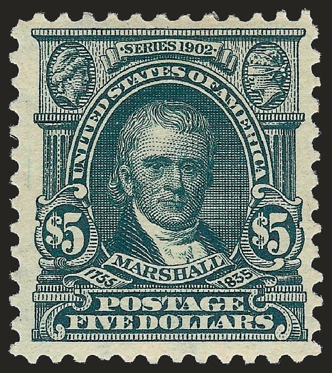 Value of US Stamps Scott Catalogue #313: US$5.00 1903 Marshall. Robert Siegel Auction Galleries, Apr 2010, Sale 984, Lot 769