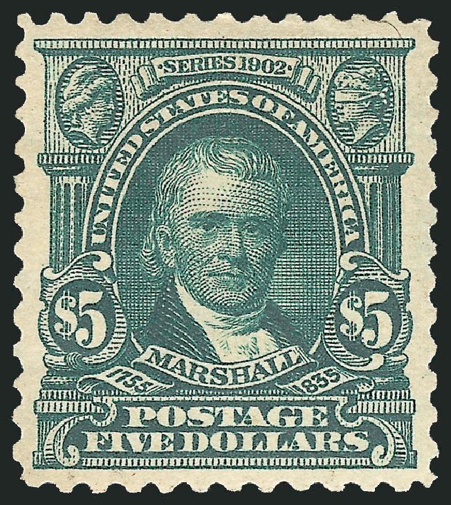 Value of US Stamps Scott Catalogue 313: 1903 US$5.00 Marshall. Robert Siegel Auction Galleries, Mar 2011, Sale 1007, Lot 2610