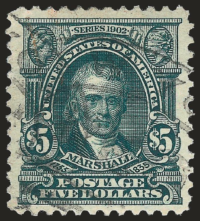 Prices of US Stamps Scott Cat. #313 - US$5.00 1903 Marshall. Robert Siegel Auction Galleries, Apr 2010, Sale 984, Lot 771