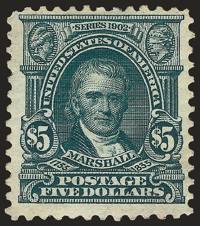 Cost of US Stamp Scott # 313 - US$5.00 1903 Marshall. Robert Siegel Auction Galleries, Jun 2010, Sale 992, Lot 2411