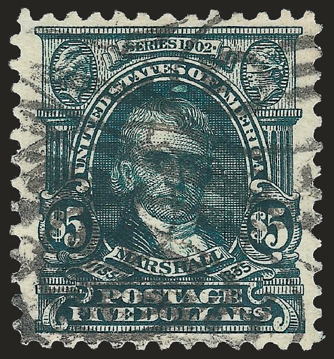 Price of US Stamp Scott #313: 1903 US$5.00 Marshall. Robert Siegel Auction Galleries, Jun 2010, Sale 992, Lot 2414