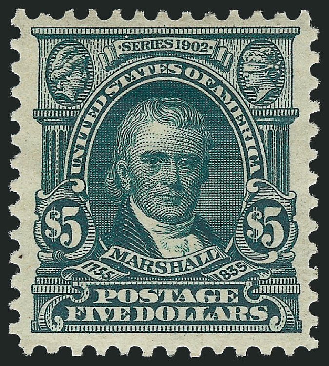 Prices of US Stamp Scott Catalogue # 313 - US$5.00 1903 Marshall. Robert Siegel Auction Galleries, Nov 2013, Sale 1061, Lot 3833