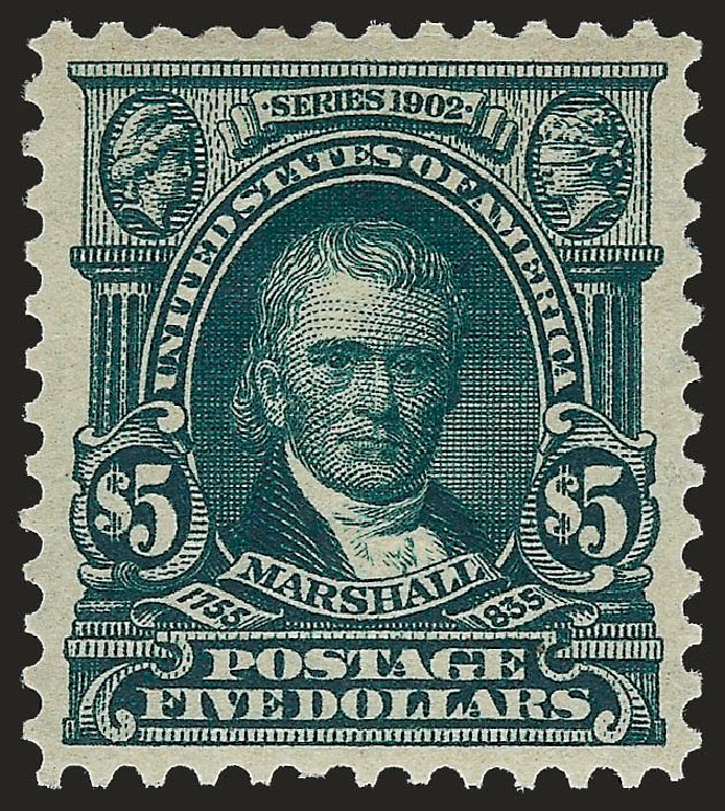 Price of US Stamp Scott Catalog #313 - US$5.00 1903 Marshall. Robert Siegel Auction Galleries, Apr 2010, Sale 984, Lot 766