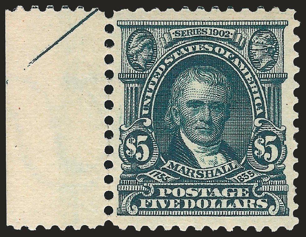 Price of US Stamp Scott # 313 - 1903 US$5.00 Marshall. Robert Siegel Auction Galleries, Jun 2010, Sale 992, Lot 2406