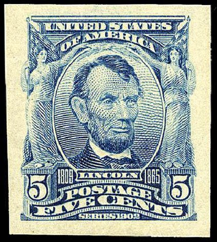 Cost of US Stamp Scott Catalog 315: 1908 5c Lincoln Imperf. Matthew Bennett International, Apr 2008, Sale 326, Lot 317