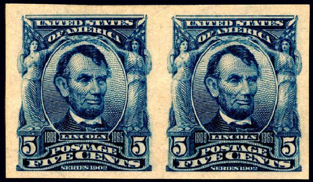 Prices of US Stamp Scott #315 - 1908 5c Lincoln Imperf. Matthew Bennett International, Jun 2008, Sale 328, Lot 859