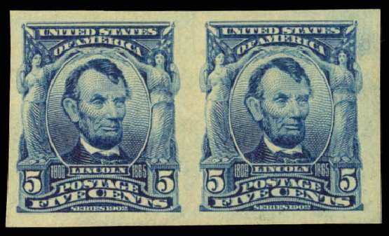 Prices of US Stamp Scott Cat. 315: 5c 1908 Lincoln Imperf. Daniel Kelleher Auctions, Mar 2014, Sale 650, Lot 2619