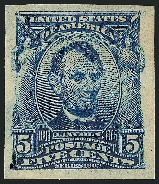 Costs of US Stamps Scott Catalog 315: 5c 1908 Lincoln Imperf. Robert Siegel Auction Galleries, Oct 2012, Sale 1033, Lot 4179