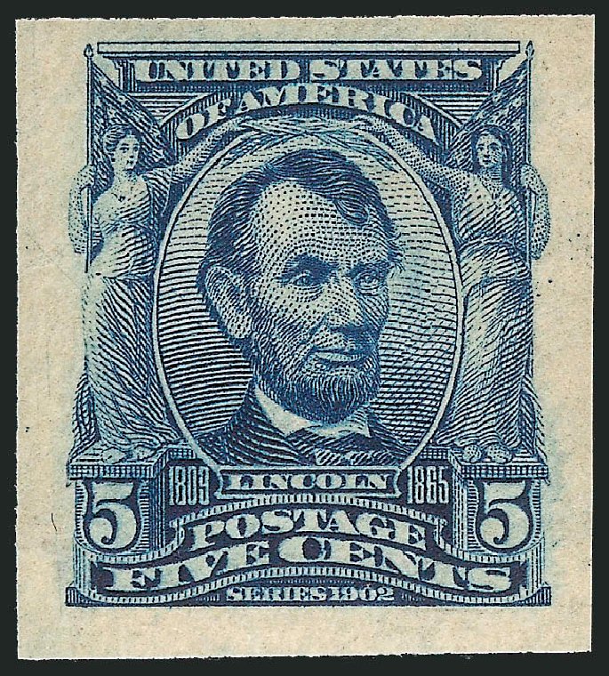 Costs of US Stamps Scott Cat. # 315: 1908 5c Lincoln Imperf. Robert Siegel Auction Galleries, Mar 2014, Sale 1067, Lot 1381
