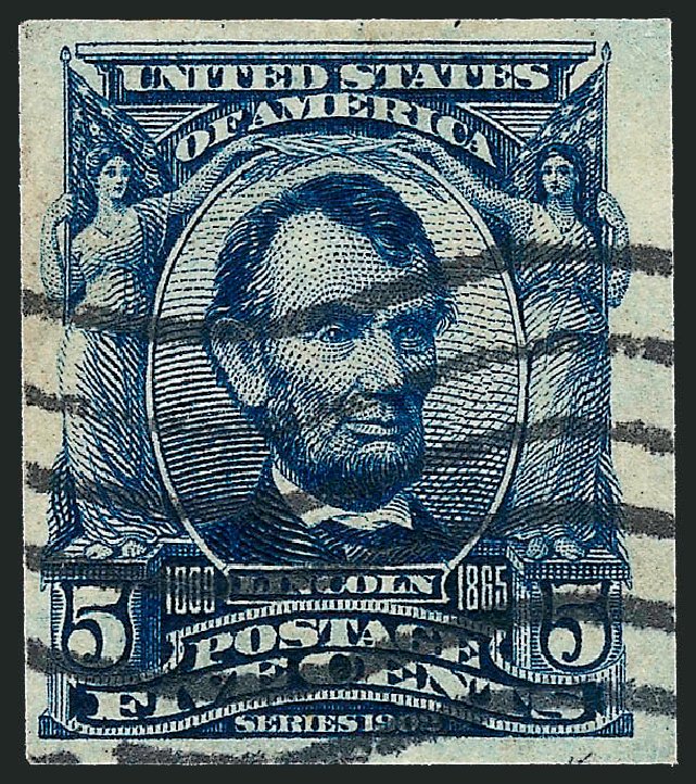 Cost of US Stamp Scott Catalog # 315: 1908 5c Lincoln Imperf. Robert Siegel Auction Galleries, Sep 2008, Sale 962, Lot 2631