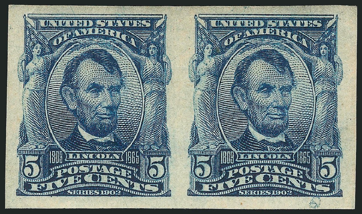 Costs of US Stamp Scott #315: 1908 5c Lincoln Imperf. Robert Siegel Auction Galleries, Apr 2015, Sale 1096, Lot 554