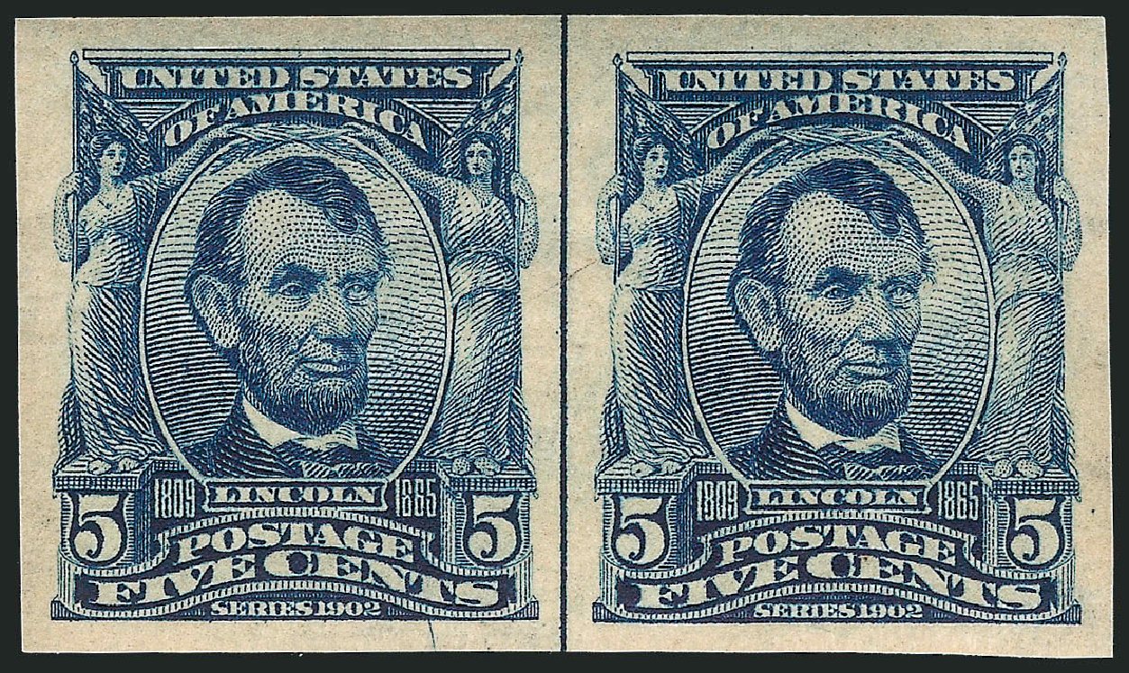 Prices of US Stamp Scott # 315 - 5c 1908 Lincoln Imperf. Robert Siegel Auction Galleries, Mar 2011, Sale 1007, Lot 2615