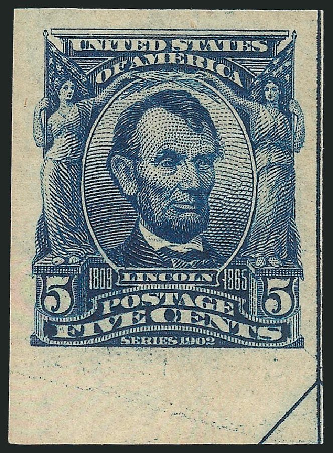 Price of US Stamp Scott Catalog # 315: 1908 5c Lincoln Imperf. Robert Siegel Auction Galleries, Dec 2014, Sale 1090, Lot 1435