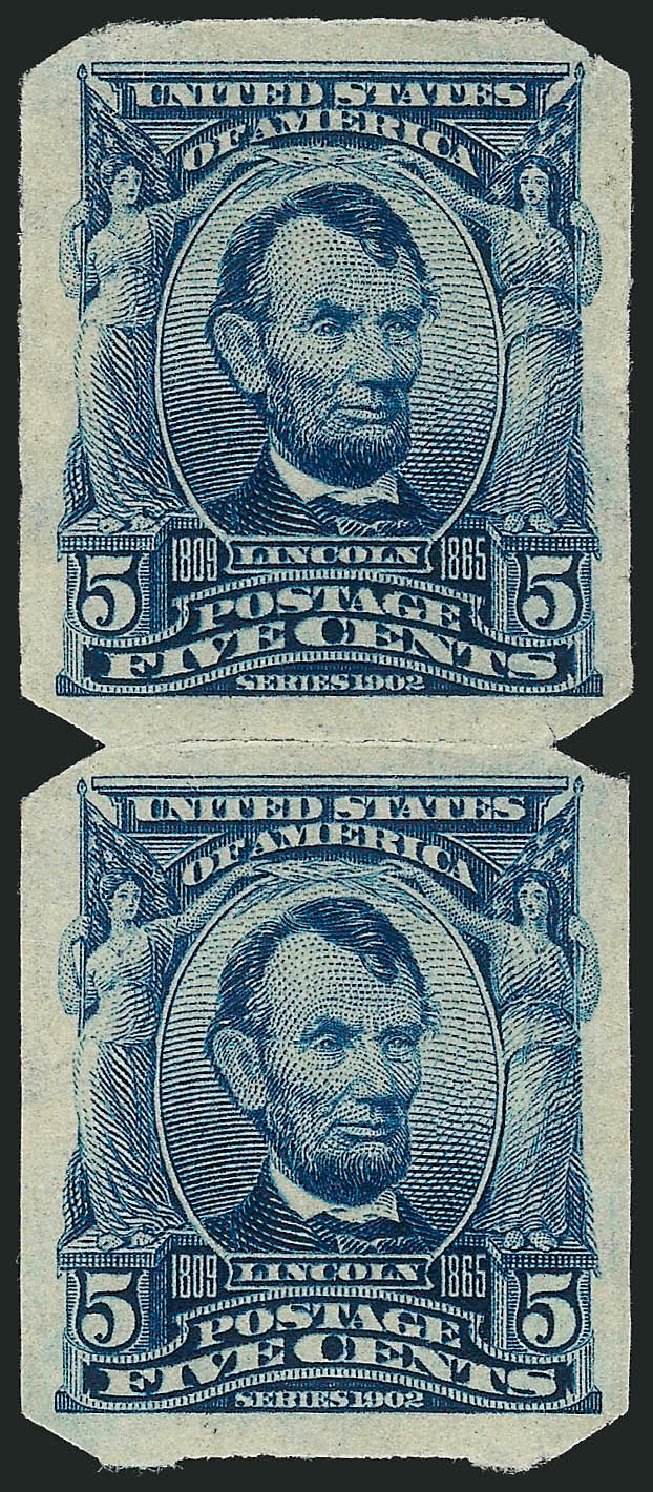 Costs of US Stamps Scott #315: 1908 5c Lincoln Imperf. Robert Siegel Auction Galleries, Feb 2015, Sale 1093, Lot 45