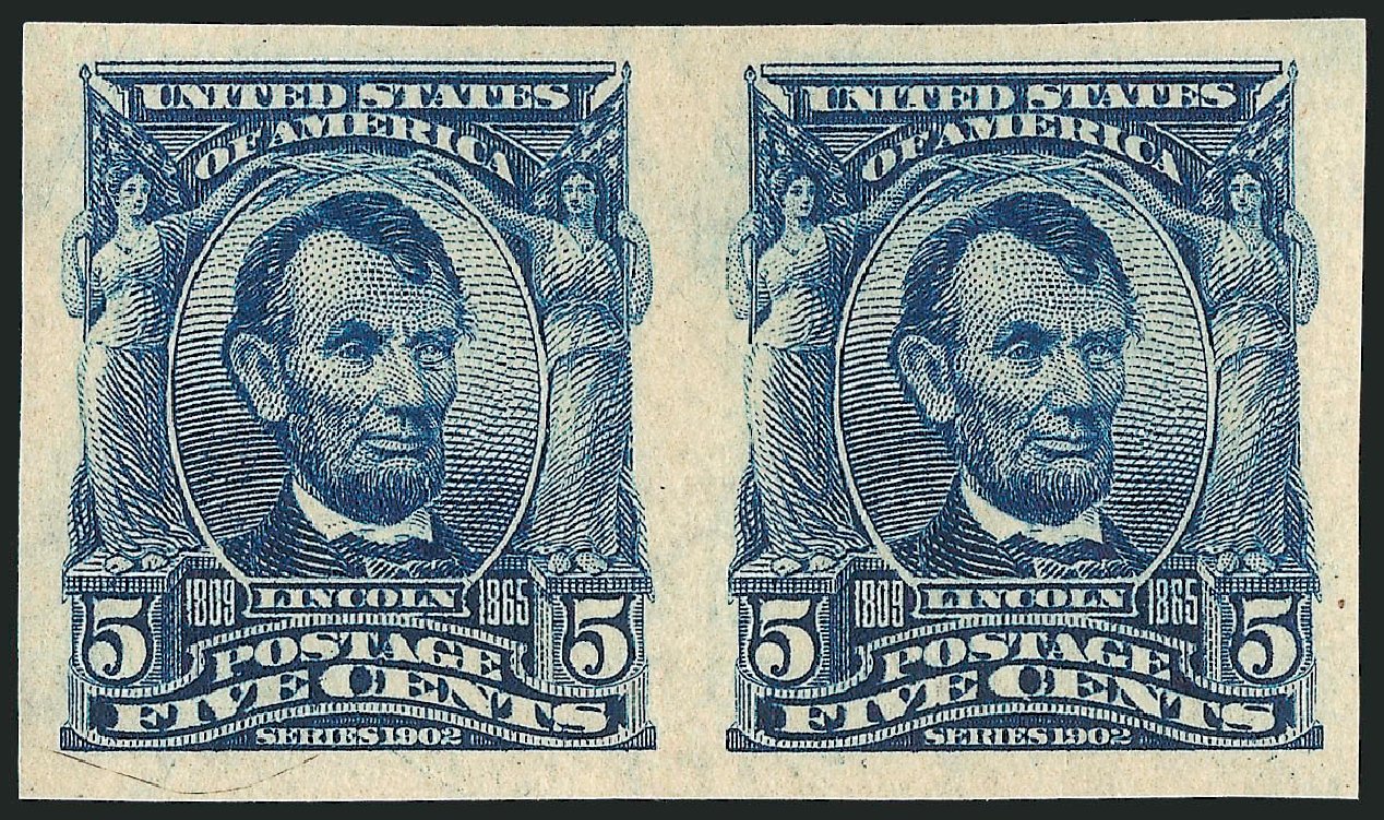 Costs of US Stamps Scott Catalogue # 315 - 1908 5c Lincoln Imperf. Robert Siegel Auction Galleries, Jun 2011, Sale 1011, Lot 682