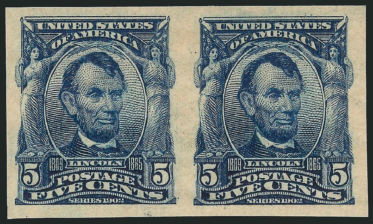 Costs of US Stamps Scott Cat. #315: 1908 5c Lincoln Imperf. Robert Siegel Auction Galleries, Jun 2012, Sale 1026, Lot 1372