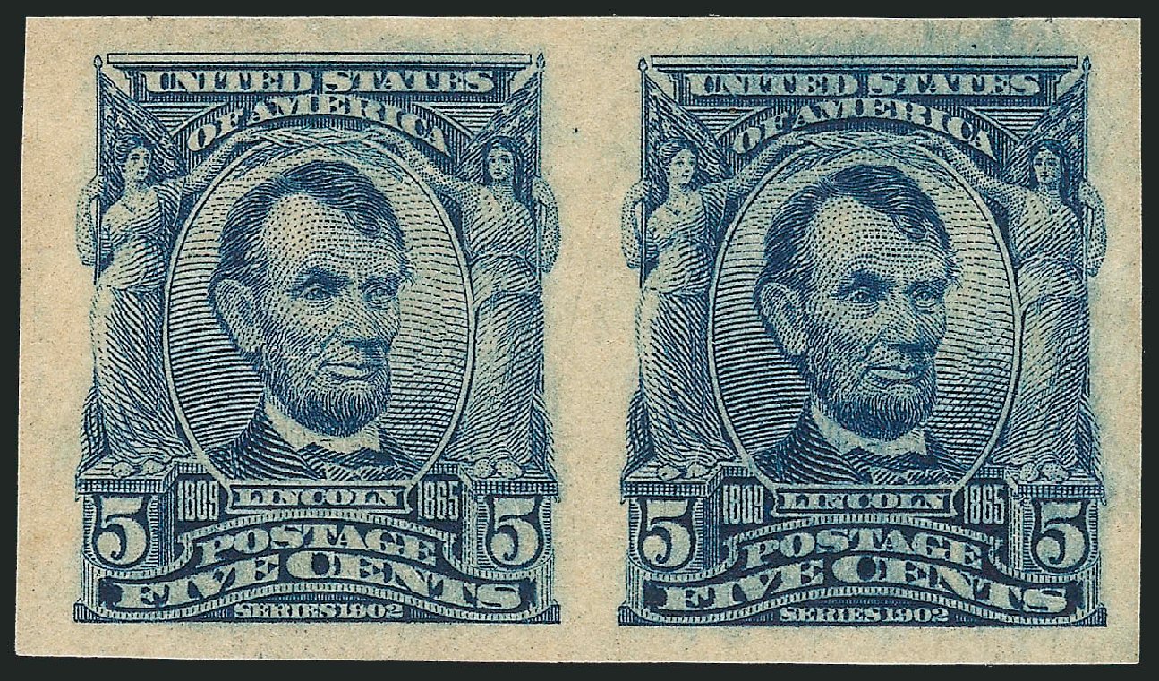 Prices of US Stamps Scott #315 - 5c 1908 Lincoln Imperf. Robert Siegel Auction Galleries, Dec 2012, Sale 1037, Lot 1972