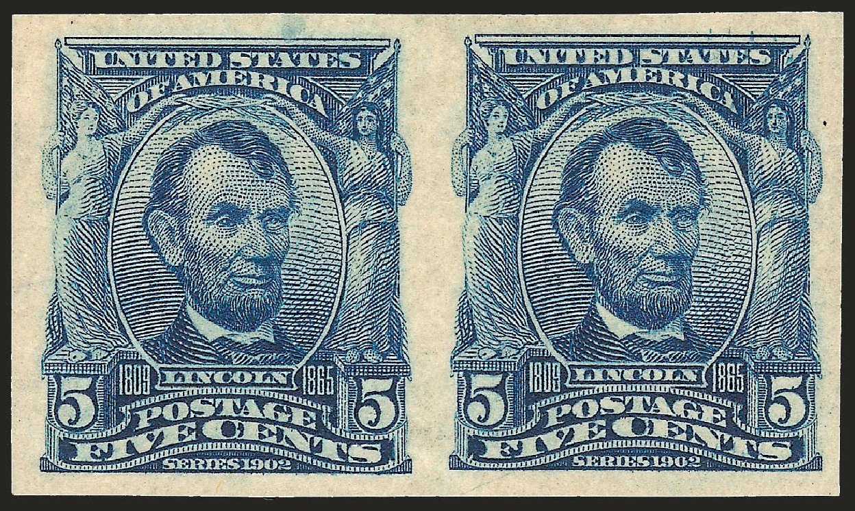Price of US Stamp Scott Catalogue # 315 - 5c 1908 Lincoln Imperf. Robert Siegel Auction Galleries, Sep 2009, Sale 976, Lot 1892