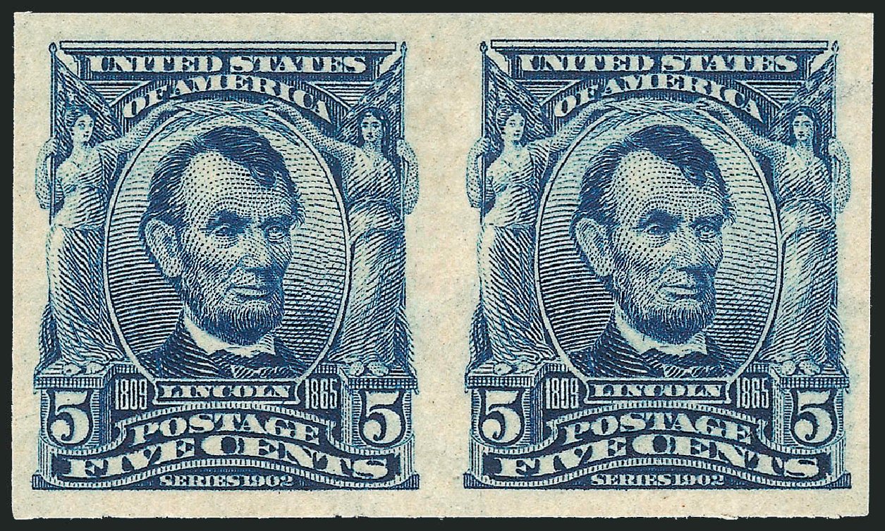 US Stamp Price Scott Cat. # 315 - 5c 1908 Lincoln Imperf. Robert Siegel Auction Galleries, Oct 2011, Sale 1014, Lot 1743