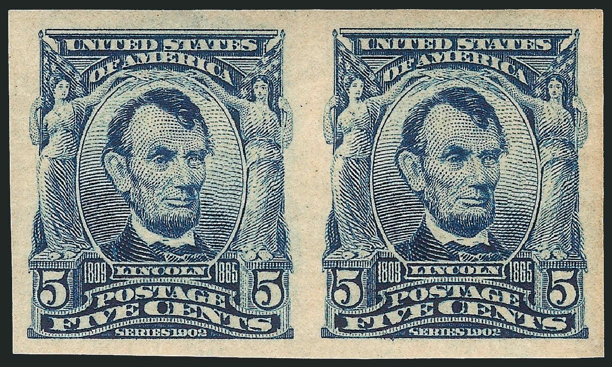 Price of US Stamp Scott # 315: 1908 5c Lincoln Imperf. Robert Siegel Auction Galleries, Apr 2014, Sale 1068, Lot 233