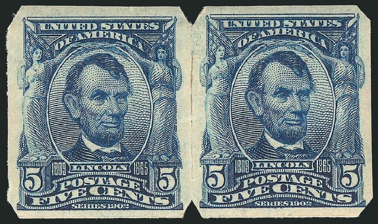 Value of US Stamps Scott Cat. 315: 5c 1908 Lincoln Imperf. Robert Siegel Auction Galleries, Mar 2014, Sale 1067, Lot 1396