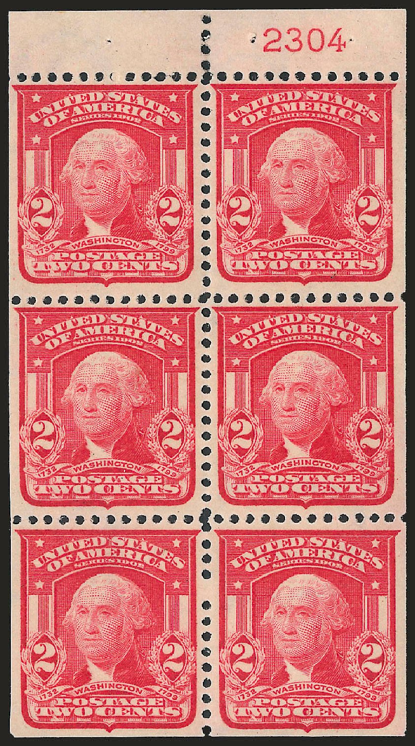 Value of US Stamps Scott # 319: 1903 2c Washington. Robert Siegel Auction Galleries, Jun 2010, Sale 991, Lot 1087