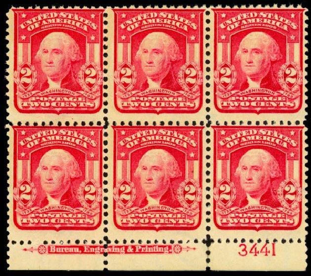 US Stamps Prices Scott Catalog # 319 - 1903 2c Washington. Daniel Kelleher Auctions, Mar 2013, Sale 635, Lot 429