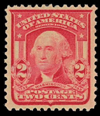 US Stamps Values Scott Catalogue 319: 2c 1903 Washington. Daniel Kelleher Auctions, Oct 2011, Sale 626, Lot 310