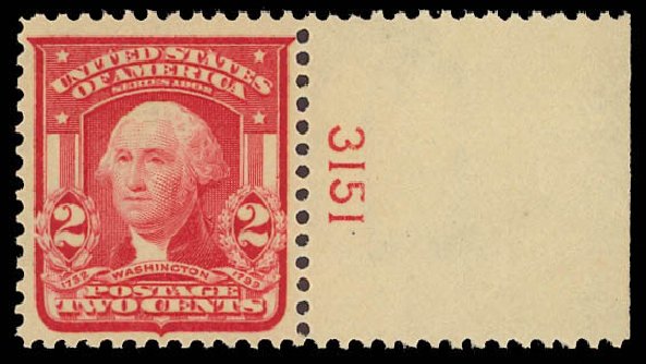 Costs of US Stamps Scott Catalogue 319: 2c 1903 Washington. Daniel Kelleher Auctions, Aug 2012, Sale 631, Lot 1070