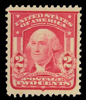 US Stamp Price Scott Cat. #319: 1903 2c Washington. Daniel Kelleher Auctions, Aug 2012, Sale 631, Lot 1071