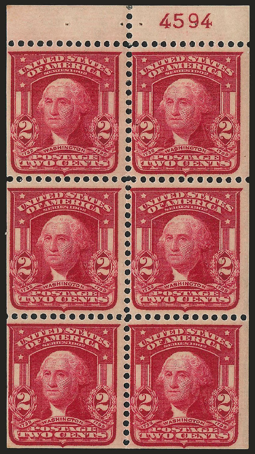 US Stamps Values Scott 319: 1903 2c Washington. Robert Siegel Auction Galleries, Jun 2010, Sale 991, Lot 1121