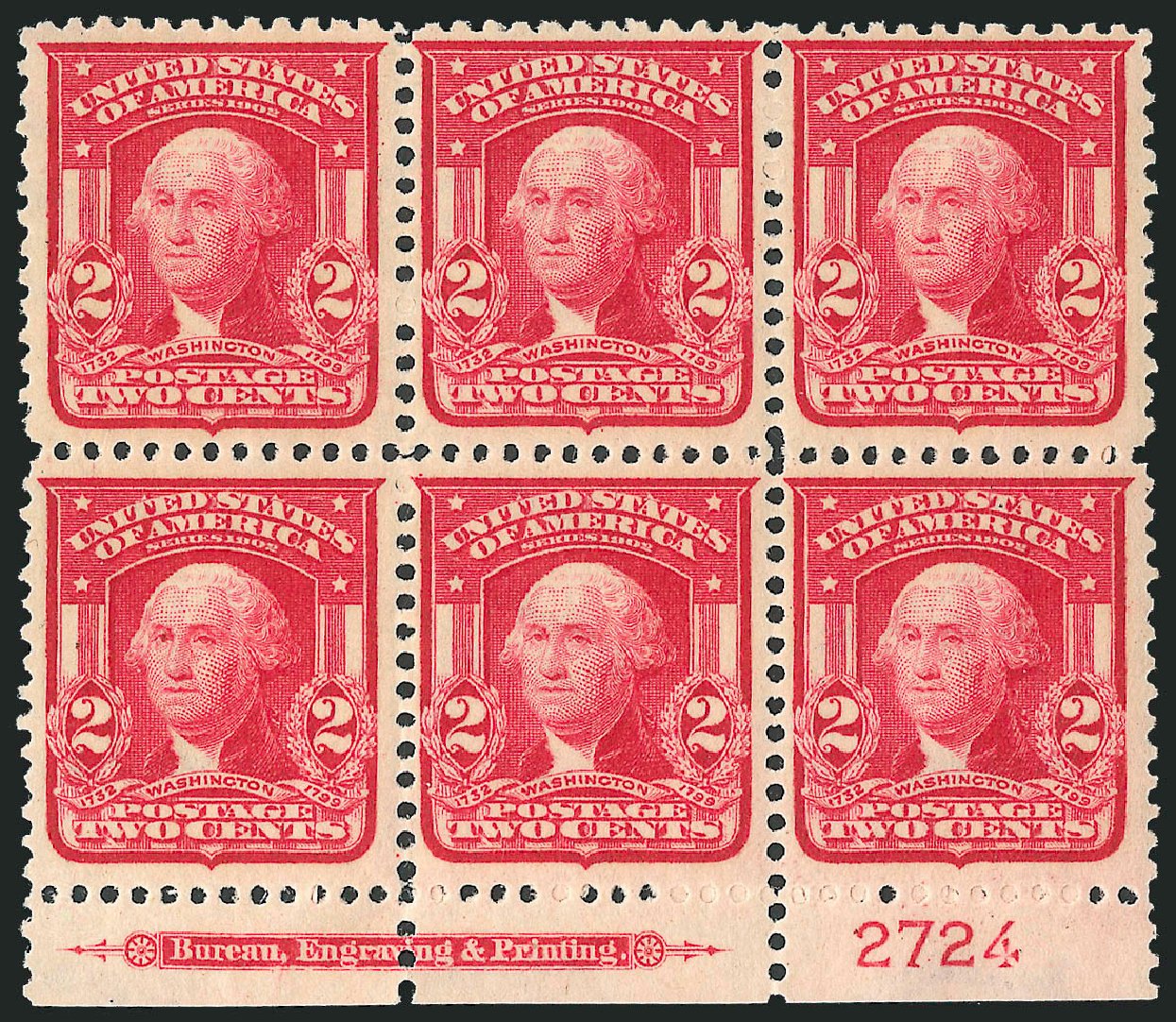 US Stamp Price Scott #319: 2c 1903 Washington. Robert Siegel Auction Galleries, Oct 2011, Sale 1014, Lot 1744