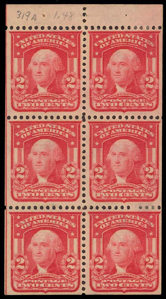 Costs of US Stamp Scott Catalogue #319: 2c 1903 Washington. Daniel Kelleher Auctions, Aug 2012, Sale 631, Lot 1072